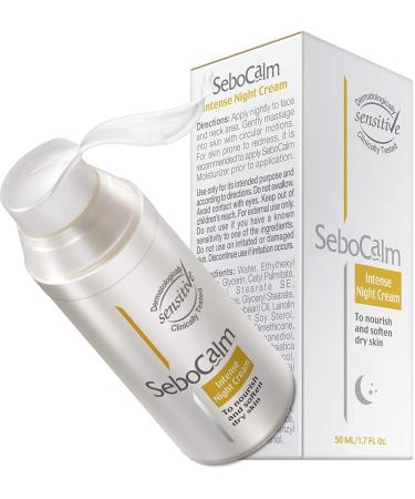 SeboCalm Nighttime Anti Aging Night Cream | Hydrating Firming Moisturizer | Hypoallergenic Skincare for Sensitive Skin - Buy Online on GoSupps.com