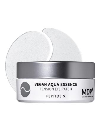 MDP+ Peptide 9 Vegan Aqua Essence Tension Eye Patch Niacinamide Hyaluronic Acid Wrinkle Care Under Eye Mask Hydrating Treatment Puffy eyes Dark circles | 3.38 oz 1.6g*60ea