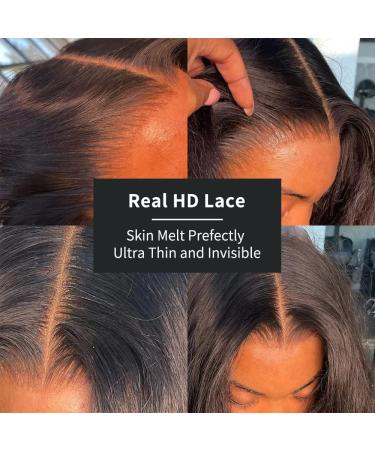 Jessica Hair 13x4 Real HD Lace Frontal 0.10mm Ultra-thin Closure - 14 Inch Virgin Brazilian Human Hair - Buy Online on GoSupps.com