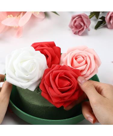 Perthlin 12-Piece DIY Flower Foam Kit | 6.5 Large Round Floral Foam Blocks | Wedding & Party Flower Arranging Supplies - Buy Online on GoSupps.com