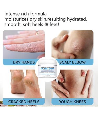 DMQ Foot Cream Ultra Moisturizing 40% Urea Cream Plus Deeply Hydrating Cracked Heel Repair Cream for Callous Removal and Soften Heel Balm Nourishes for Feet Knees Hand - 130g - Buy Online on GoSupps.com