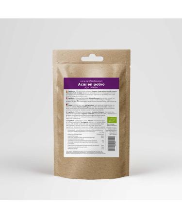 Carefood Organic Acai Powder - 100% Vegan Superfood for Juices Smoothies & Ice Cream - 70g - Buy Online on GoSupps.com