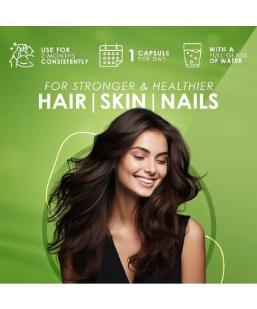 AMBROSIAL Biotin Hair Growth Supplement 2500mcg Biotin Hair Supplements | Hair Support | Plant Based | Natural Skin Support | Nail Vitamin (Pack of 2) - 120 Capsules 60 Count (Pack of 2) - Buy Online on GoSupps.com