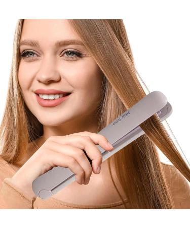 Buy Ceramic Travel Straightener - Anti-Static Flat Iron for Curly & Straight Hair | Portable Hair Styling Tool - Buy Online on GoSupps.com