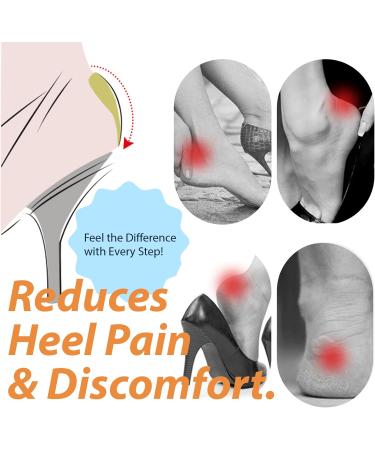 Buy Heel Pads for Oversized Shoes - 4 Pairs Anti-Slip Grips for Men & Women | Cushioned Inserts to Prevent Blisters & Heel Slipping - Black - Buy Online on GoSupps.com