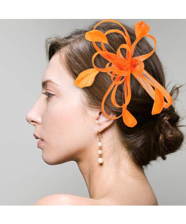 Elegant 1920s Bridal Fascinator Hair Clip - Vintage Flapper Accessory for Valentine's Day & Dance Parties - Buy Online on GoSupps.com