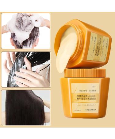  BommFu Amino Acid Essen-ce Luxury Nourishing Protein Hair Cream 500ml Repairing Mask for Dry and Damaged Hair - Buy Online on GoSupps.com