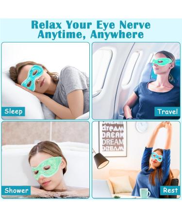 Reusable Gel Eye Masks - Cooling Pads for Migraine Relief Tired & Swollen Eyes Warm/Cool Therapy (2 Pack) - Buy Online on GoSupps.com