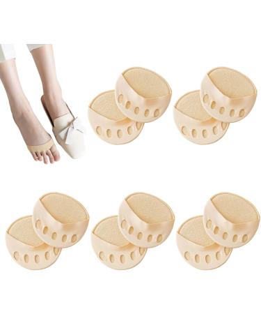 Forefoot Honeycomb Pads - Metatarsal Cushions for Women | Pain Relief Ball of Foot - 5 Pairs Skin Color - Buy Online on GoSupps.com