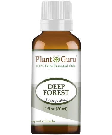 Deep Forest Essential Oil Blend 1 oz / 30 ml 100% Pure Undiluted Therapeutic Grade. Aromatherapy Respiratory System Support Air Purifier Sinus Natural Christmas Scent