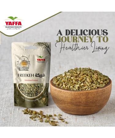  Yaffa Yaffa Premium Palestinian Green Wheat (250g) Vegan High Protein Fiber Source Non-GMO Enjoy Delicious Nutrient-Rich Palestine Freekeh with Every Time - Buy Online on GoSupps.com