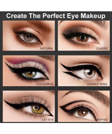 Probuk Precision Waterproof Liquid Eyeliner Black Liquid Eyeliner with Felt Tip Applicator Quick Drying Liquid Micro Pen Long Lasting Smudge-Proof All Day Professional Makeup-Matte Finish - Buy Online on GoSupps.com