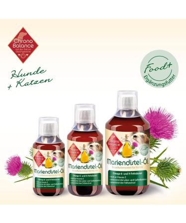 ChronoBalance 100 ML Milk Thistle Oil for Dogs as a Natural Food Supplement That Promotes Tissue and Coat Change Vitamin E Omega-6 and Omega-9 - Buy Online on GoSupps.com