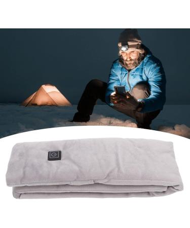 LKPomi USB Heating Scarf - Smart Heated Neck Wrap | 3 Gears 25 to 45 | Cotton & Carbon Fiber Electric Neck Warmer for Winter Trips (Gray) - Buy Online on GoSupps.com