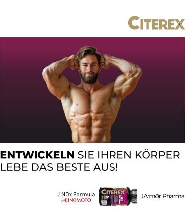 Citerex Ajinomoto 100 Capsules - Arginine Citrulline Malate Lysin Zinc Vitamin B6 & B3 | Jarmor Muscle Mass Booster Supplement - Buy Internationally - Buy Online on GoSupps.com