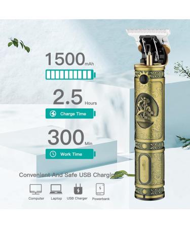 Electric Hair Clippers - USB Rechargeable T9 Gold Clipper for Precision Cutting | International Shipping Available - Buy Online on GoSupps.com
