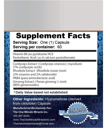 Miracle Adrenal Essence Doctor's Choice - Adratogenic Herbal & Vitamins Supplement - Buy Online on GoSupps.com