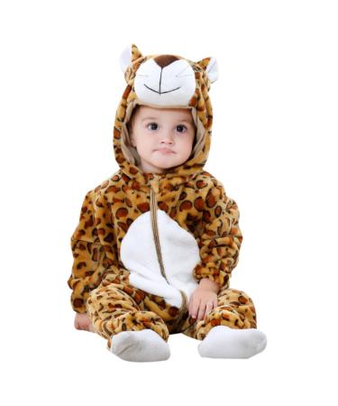 WSLCN Unisex Baby Toddlers Romper Jumpsuit Hooded Cartoon Pyjamas Sleepsuits 21-f 0-6 Months