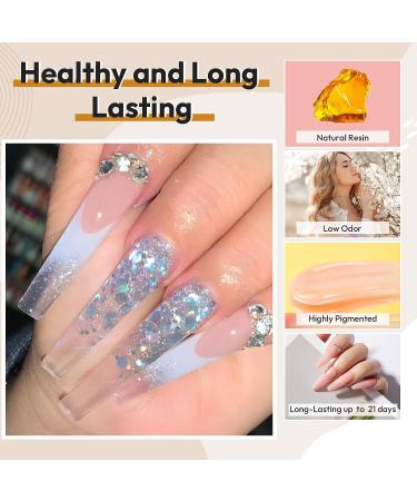 JOSLOVE 60ML Clear Poly Extension Gel for Nails - Salon Quality Builder Gel for Easy DIY at Home - Buy Online on GoSupps.com