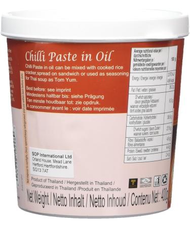 Mae Ploy Chilli Paste in Oil 400g Pack of 2 with World Food Shop Scoop - Rich and Aromatic Chilli Infusion - Perfect for Adding Heat to Your Dishes - Buy Online on GoSupps.com