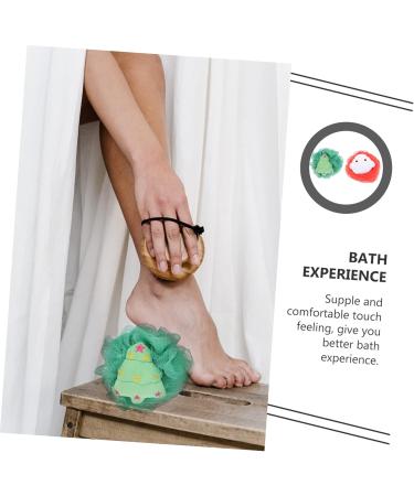 2pcs Exfoliating Bath Ball & Back Scrubber Set - Soft Mesh Shower Loofahs for Body Wash & Spa Experience - Buy Online on GoSupps.com