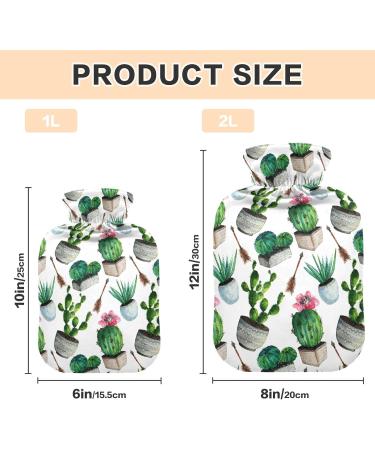 Buy Cactus Succulent Hot Water Bottle | 2L Heating Bottle for Pain Relief & Therapy | Ideal Hand & Feet Warmer - Buy Online on GoSupps.com