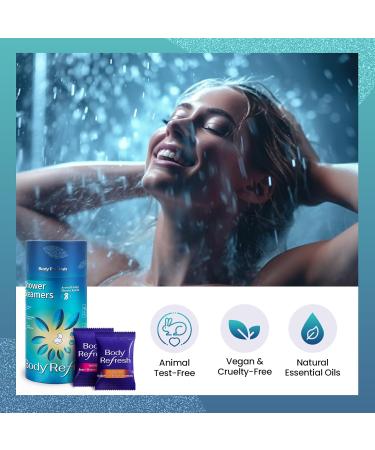 BodyRefresh Shower Steamers Aromatherapy - 8 Pack Shower Bombs with Essential Oils for Self Care Stocking Stuffers for Adults Christmas Gifts for Women Mens Gifts - Buy Online on GoSupps.com