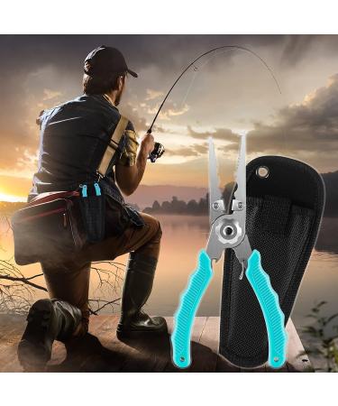 Rakiyada 7.5 Inch Fishing Pliers - Multi-Functional Saltwater Gear for Split Ring Plier, Line Cutter, and Hook Remover - Ideal for Ice Fishing and Fly Fishing - Great Fishing Gift for Men - Buy Online on GoSupps.com