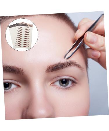 MAGICLULU 12 Sheets Waterproof Eyebrow Stickers False Eyebrow Stickers 4d Artificial 3d Transfer Stickers Tool 21x14.8cmx3pcs Brownx3pcs - Buy Online on GoSupps.com