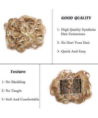 Sego Hair Part Dutt Combs - Wavy Hair Extensions for Braid & Ponytail Coffee Brown to Blonde (27T613) - International Shipping Available - Buy Online on GoSupps.com