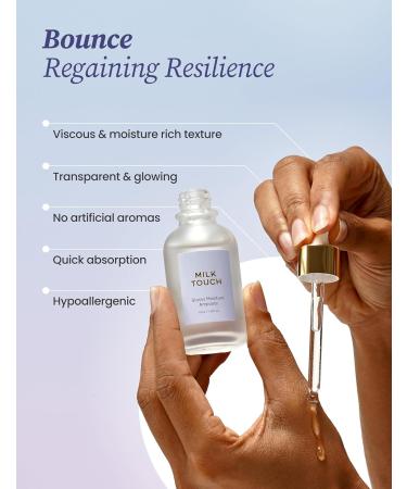 MILKTOUCH Glossy Moisture Ampoule | Niacinamide Facial Moisturizer for Dry Skin | Hydrating Serum for All Skin Types | Korean Skin Care (40 ml) - Shop Internationally - Buy Online on GoSupps.com