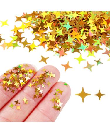 GZMAYUEN 12 Grids Irregular Stars Flake Nail Sequins | 3D Colorful Sparkly Nail Glitter for Manicure & DIY Nail Art Charms - Buy Online on GoSupps.com