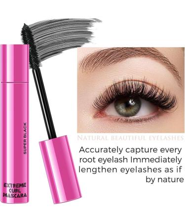 Waterproof mascara extreme curl mascara Liquid eyelash mascara 10 ml sweatproof black mascara for women sensitive eyes volumizing incredible length - Buy Online on GoSupps.com