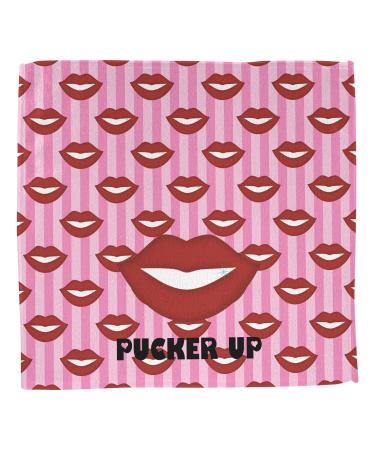 Personalized Lips Washcloth - YouCustomizeIt Pucker Up Design (12x12) | Custom Gifts for All Occasions - Buy Online on GoSupps.com