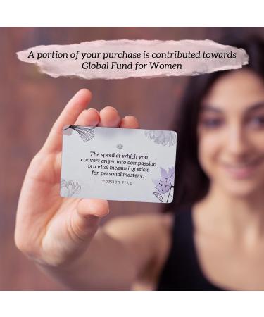 Mesmos 52 Mindfulness Cards - Stress Relief & Relaxation Gifts for Women | Positive Affirmation Cards for Anxiety & Meditation | Self-Care Kit with Watercolor Designs - Buy Online on GoSupps.com