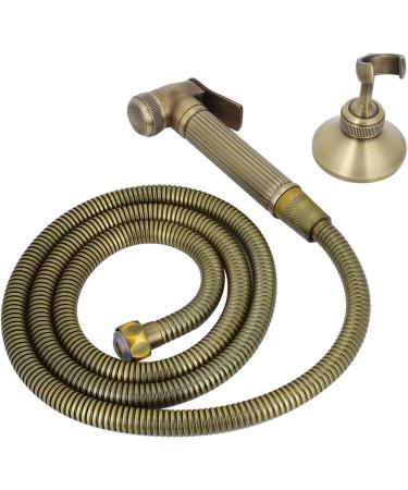 Vintage Copper Handheld Bidet Sprayer with Hose - G1/2 inch Toilet Seat Accessory | International Shipping Available - Buy Online on GoSupps.com
