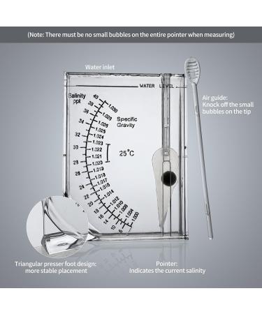 Boxtech Marine Saltwater Hydrometer - Reef Ocean Salinity Meter for Aquarium Testing - Buy Online on GoSupps.com