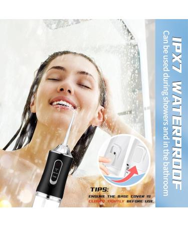 Yunlism Cordless Water Flosser Rechargeable - Waterproof Portable Cordless Dental Oral Irrigator Water flosser for Teeth 220Ml Cleanable Water Tank for Home and Travel - Buy Online on GoSupps.com