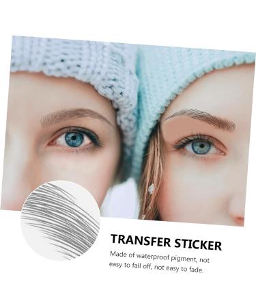 NOLITOY 9 Sheets Imitation Eco Eyebrow Sticker Stickers Transfer Eyebrows Imitation Eyebrow Sticker 21.5X14.5cm Black - Buy Online on GoSupps.com