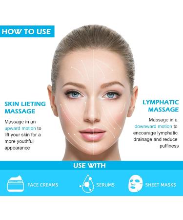 Cryo Ice Roller for Face & Eyes with Cooling Globes - Facial Massager for Puffiness & Migraine Relief - Skin Care Tool for Women and Men - Blue - Buy Online on GoSupps.com