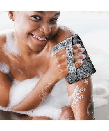 GSAFEME Exfoliating Bath Sponge - Bamboo Charcoal Body Scrubbers for Daily Skincare - Buy Online on GoSupps.com