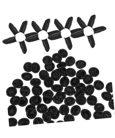 FRCOLOR 200pcs Rubber - Finger Stall Rubber Finger Cover Wear Finger Replaceable Finger Cot Multi-Function Finger Protector Portable Finger Cover Small Finger Cot Black Medium