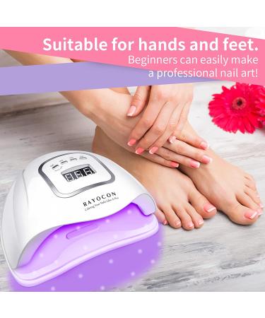 120W UV LED Gel Nail Lamp for Fast Curing | Lightweight Salon Quality Nail Dryer - Buy Online on GoSupps.com