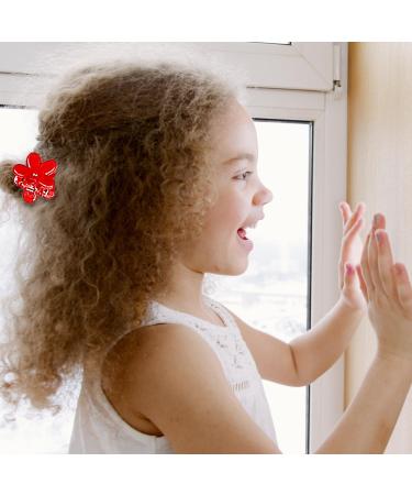 Luckious 18-Piece Children Hair Bow Clips Set - Adorable Hair Pins for Little Girls - Assorted Colors Red - Buy Online on GoSupps.com