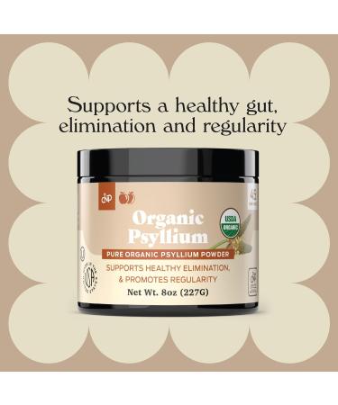 Organic Psyllium Husk Powder & Fiber Supplement Bulk - 10oz (280g) Pure Bulk Organic Whole Unflavored Fiber & Colon Cleanse Psyllium Seed - Buy Online on GoSupps.com