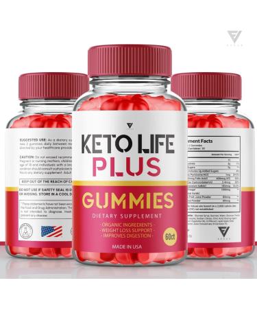 Keto Life Plus Gummies: 3 Pack Apple Cider Vinegar Supplement for Weight Loss - 180 Gummies - Buy Online on GoSupps.com