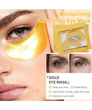30 Pairs Collagen Lip Masks & Under Eye Patches - 24K Gold Gel for Puffy Eyes Dark Circles & Fine Lines - Moisturizing Lip & Eye Skin Care - Buy Online on GoSupps.com