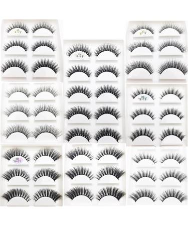 UAMOU 10/50 Boxes 5 Pairs 3D Mink False Eyelashes Hair Natural Cross Long Messy Makeup Fake Eye Lashes Extension Make Up Faux Cils Cheerfully (Color : 5Pairs H 11 Size : 50 Boxes 250Pairs) - Buy Online on GoSupps.com