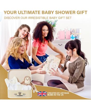 Baby Box Shop Newborn Unisex Gift Set - 7 Essential Baby Gifts for Gender Reveal, Neutral Baby Essentials in Cream - Buy Online on GoSupps.com
