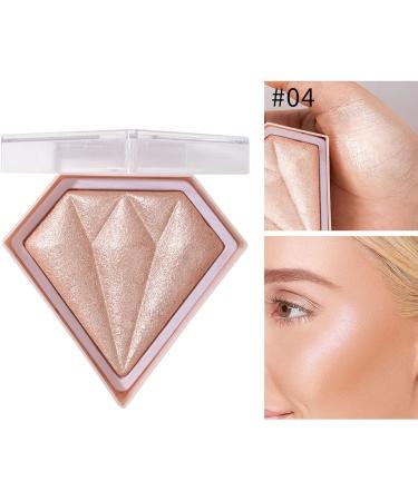 Diamond Highlighter Palette - Pink & Ginger Yellow #03 & #04 | Waterproof, Long Lasting, Highly Pigmented Highlighting Powder for Radiant & Shimmery Finish - 1.00g (Pack of 1) - Buy Online on GoSupps.com